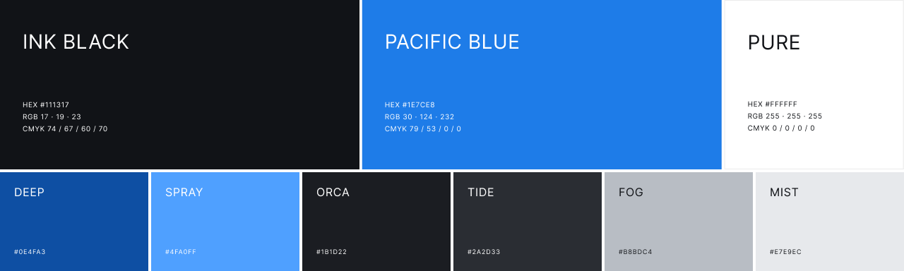 Orcas color palette